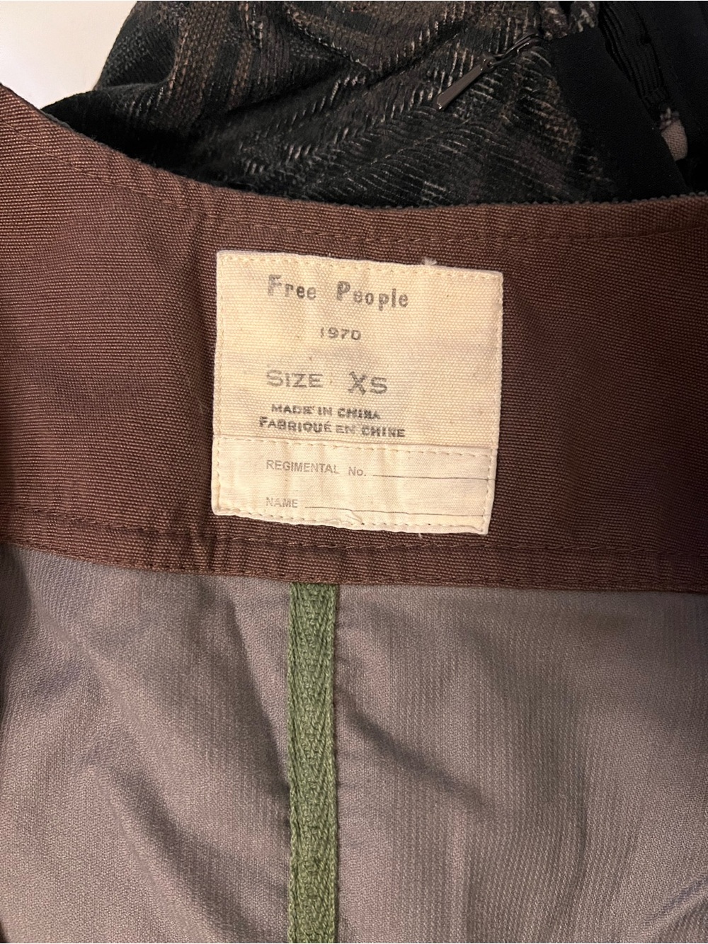 Vintage Free People Cropped Vest and Skirt Set - Picture 3 of 4
